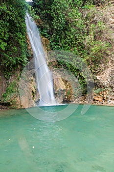 Waterfall El Cacao in Zacapa village, Hondur photo