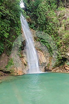 Waterfall El Cacao in Zacapa village, Hondur photo