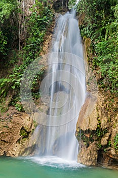 Waterfall El Cacao in Zacapa village, Hondur photo