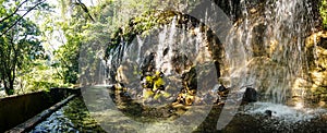 Waterfall in El Imposible National Park, Honduras. photo