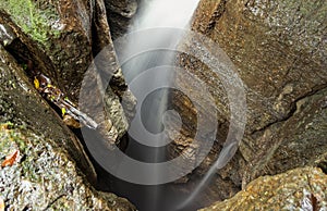 Waterfall Entrance At Mayei Cave In Ecuador