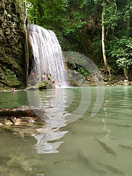 Waterfall in Erawan national park