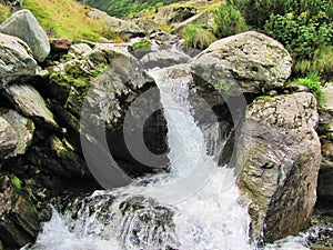 Waterfall in Fagaras, Transsylvania, Romania