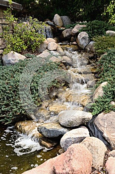 Waterfall Feature and Landscaping