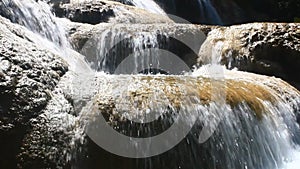 Waterfall flowing in the forest