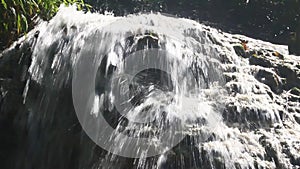 Waterfall flowing in the forest