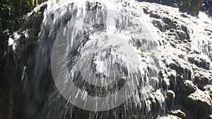 Waterfall flowing in the forest