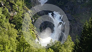 Waterfall in Folgefonna National Park, Norway