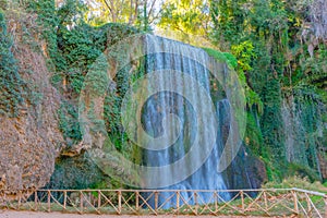 Waterfall of the forest in autumn III