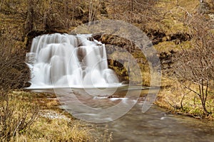 Waterfall in the forest, Devero Alp