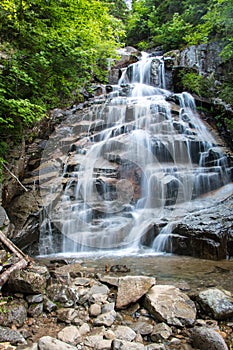 Waterfall in Forest photo