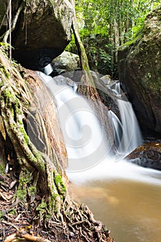 Waterfall in the forest at Mae Kampong, Chiang Mai, Thailand