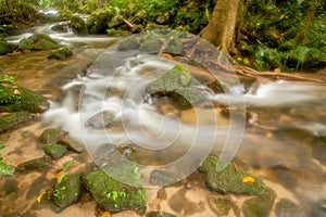 Waterfall in forest thailand