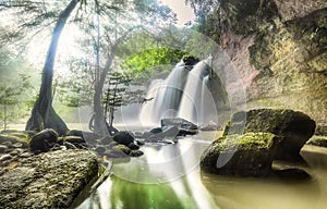 Waterfall in forest, Thailand
