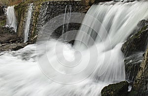 The waterfall formations in the creek