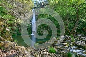Waterfall in Galicia photo