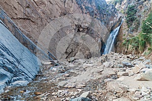 Waterfall in Garganta del Diablo valley near Tilcara village, Argenti