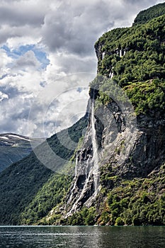 Waterfall in the Geirangerfjord