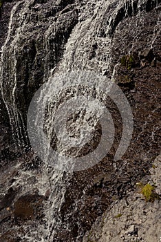 Waterfall Girlish Braids. Elbrus, Greater Caucasus