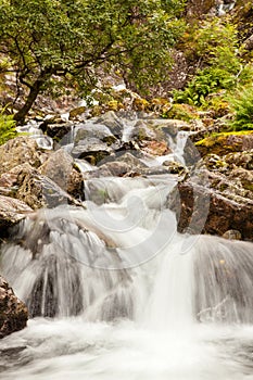 Waterfall in Glen Coe Valley