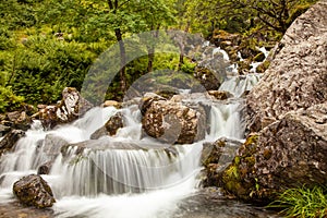 Waterfall in Glen Coe Valley