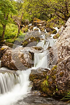 Waterfall in Glen Coe Valley