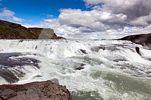 Waterfall in the Golden circle of Iceland