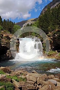 Waterfalls Gradas de Soaso in Ordesa Park photo