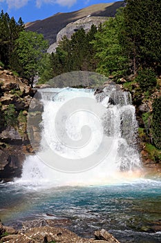 Waterfalls Gradas de Soaso in Ordesa Park photo