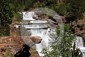 Waterfalls Gradas de Soaso in Ordesa Park photo