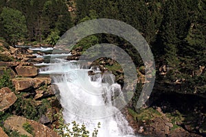 Waterfalls Gradas de Soaso in Ordesa Park photo