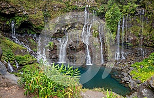 Waterfall Grand Galet at island La Reunion photo