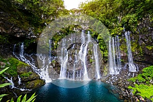 Waterfall of Grand Galet, Langevin, Reunion Island