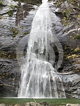 Waterfall Grande or Cascata di Bignasco or cascata Grande, Bignasco The Maggia Valley or Valle Maggia or Maggiatal photo