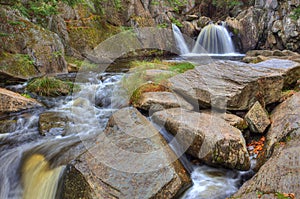 Waterfall with Granite Rocks