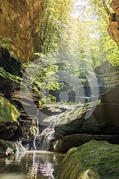 Waterfall at Grayson Lake