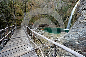 Waterfall in Greece