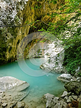 Waterfall Greece nidri forest summer travel