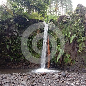 Waterfall in Guci, Tegal, called Curug. photo