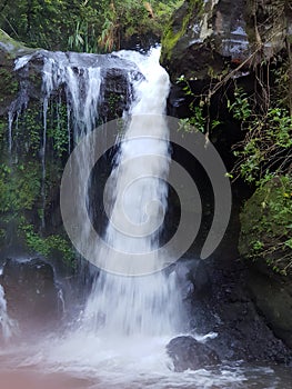 waterfall in Guci tourist forest