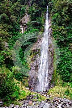 Waterfall in Haast pass