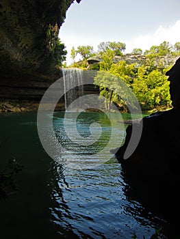 Waterfall at Hamilton Pool Preserve near Austin Texas