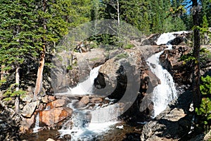 Waterfall at Hessie Trail in Nederland, Colorado photo