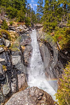 Waterfall in High Tatras mountains