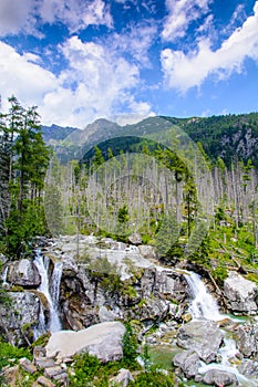 Waterfall in the High Tatras, Slovakia