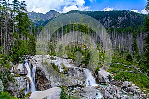 Waterfall in the High Tatras, Slovakia