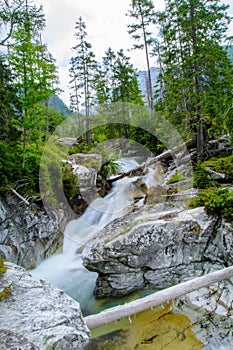 Waterfall in the High Tatras, Slovakia