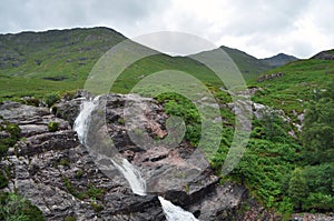 Waterfall in the Highlands of Scotland