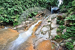 Waterfall at highway Kuala Berang to Gua Musang