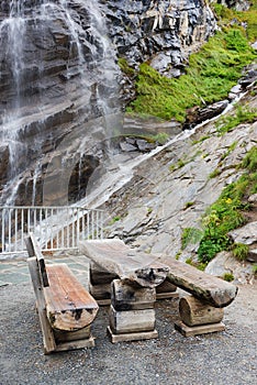 Waterfall in Hohe Tauern National Park